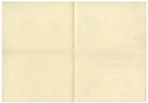 Adolf Hitler Letter Signed From 1940, Thanking a ''Party Comrade'' for a Sketch Depicting the Battle of Spicheren